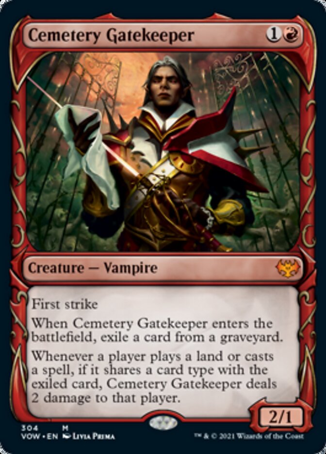 Cemetery Gatekeeper (Showcase Fang Frame) [Innistrad: Crimson Vow] | Clutch Gaming