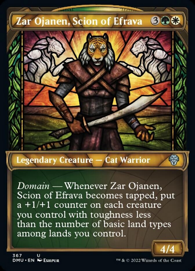 Zar Ojanen, Scion of Efrava (Showcase Textured) [Dominaria United] | Clutch Gaming