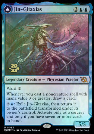 Jin-Gitaxias // The Great Synthesis [March of the Machine Prerelease Promos] | Clutch Gaming