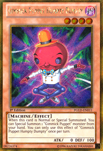 Gimmick Puppet Humpty Dumpty [PGLD-EN011] Gold Secret Rare | Clutch Gaming