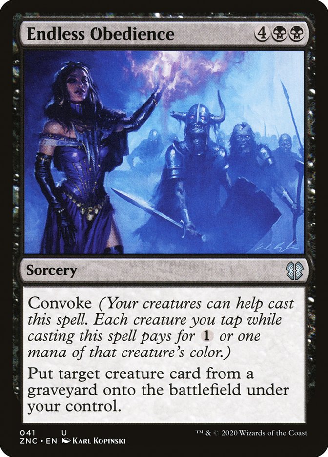 Endless Obedience [Zendikar Rising Commander] | Clutch Gaming