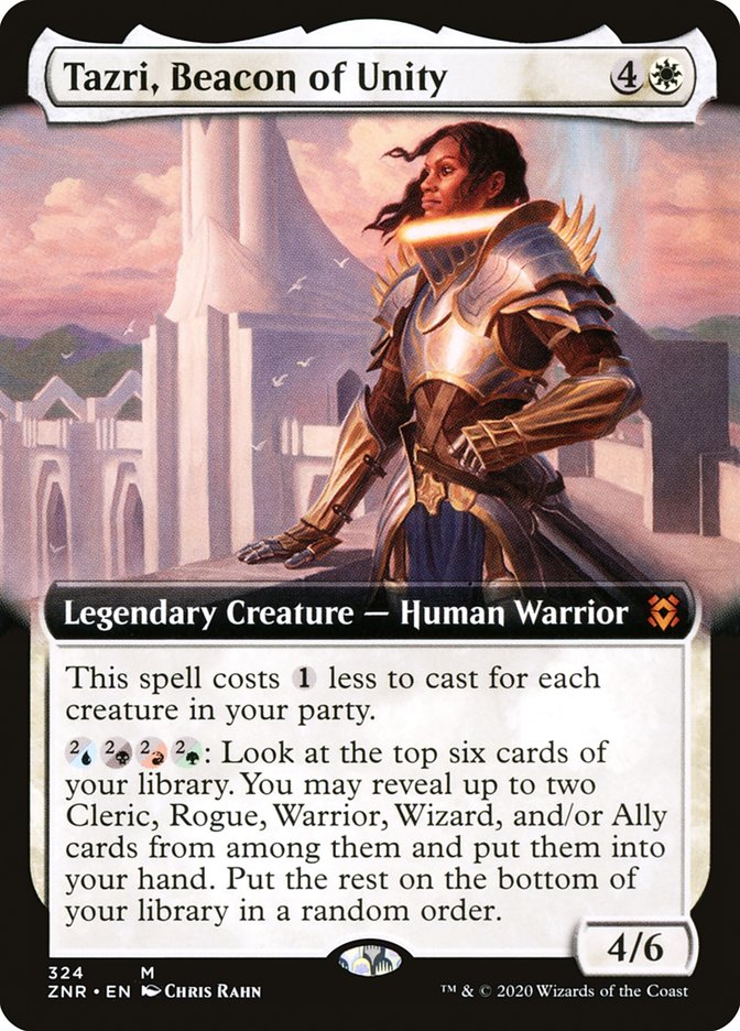 Tazri, Beacon of Unity (Extended Art) [Zendikar Rising] | Clutch Gaming