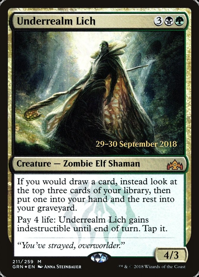 Underrealm Lich [Guilds of Ravnica Prerelease Promos] | Clutch Gaming