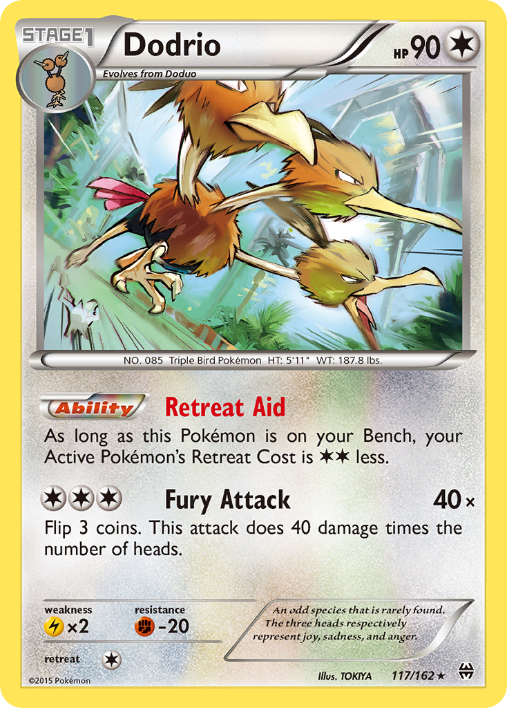 Dodrio (117/162) [XY: BREAKthrough] | Clutch Gaming