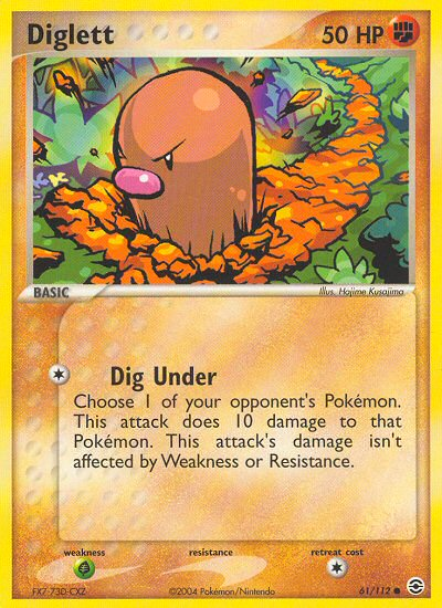 Diglett (61/112) [EX: FireRed & LeafGreen] | Clutch Gaming