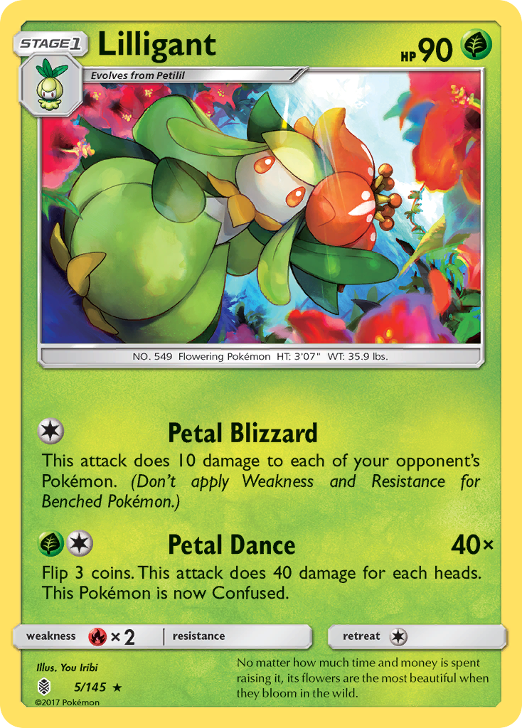 Lilligant (5/145) [Sun & Moon: Guardians Rising] | Clutch Gaming