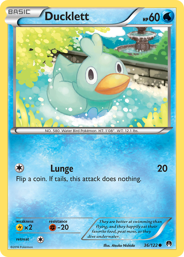 Ducklett (36/122) [XY: BREAKpoint] | Clutch Gaming