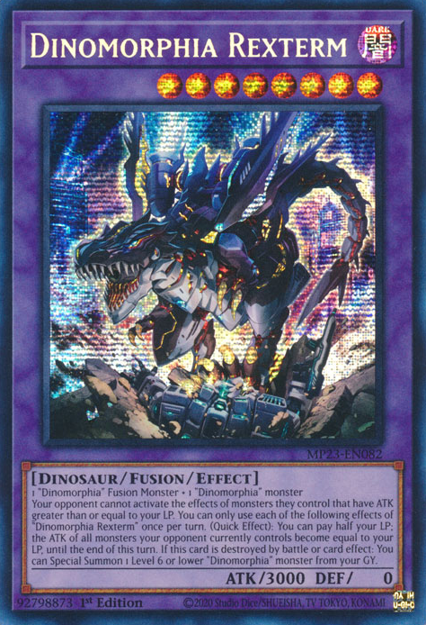 Dinomorphia Rexterm [MP23-EN082] Prismatic Secret Rare | Clutch Gaming