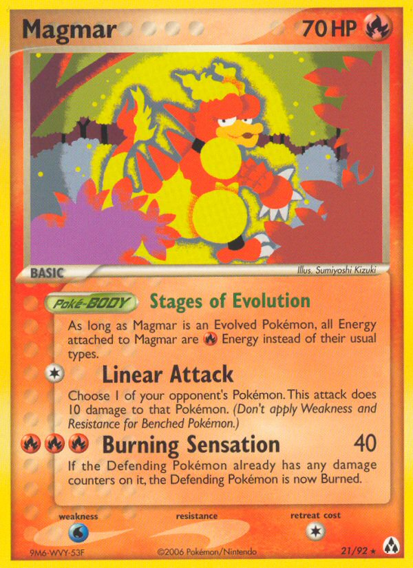 Magmar (21/92) [EX: Legend Maker] | Clutch Gaming