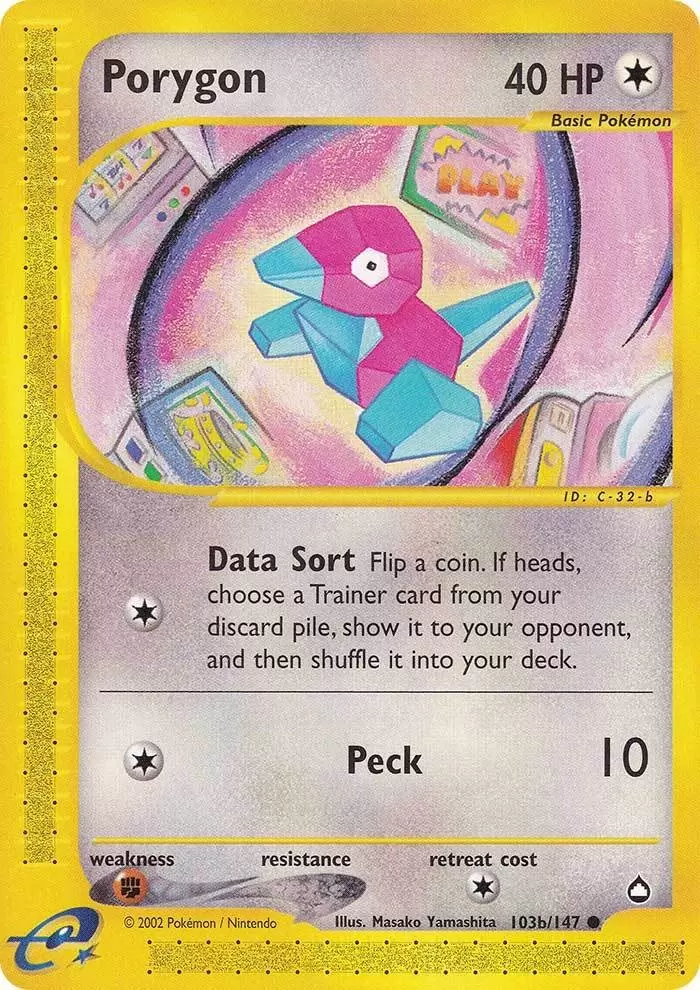 Porygon (103b/147) [Aquapolis] | Clutch Gaming