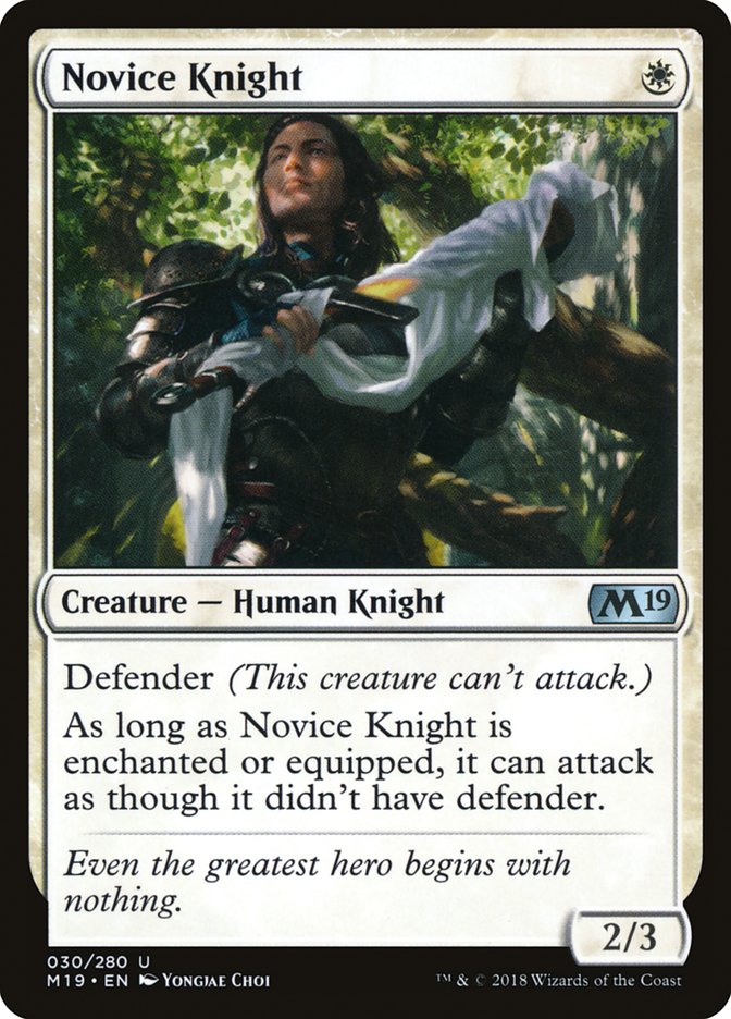 Novice Knight [Core Set 2019] | Clutch Gaming