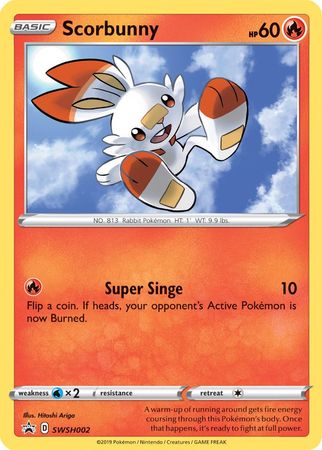 Scorbunny (SWSH002) [Sword & Shield: Black Star Promos] | Clutch Gaming