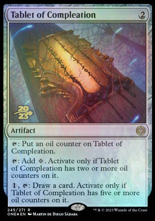 Tablet of Compleation [Phyrexia: All Will Be One Prerelease Promos] | Clutch Gaming