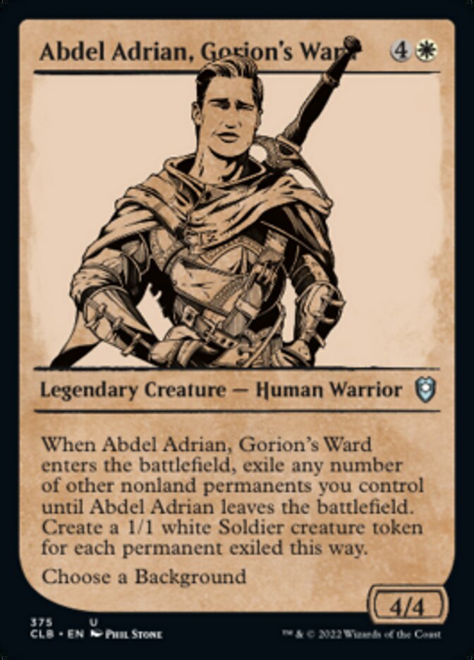 Abdel Adrian, Gorion's Ward (Showcase) [Commander Legends: Battle for Baldur's Gate] | Clutch Gaming