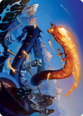 Atsushi, the Blazing Sky 1 Art Card [Kamigawa: Neon Dynasty Art Series] | Clutch Gaming