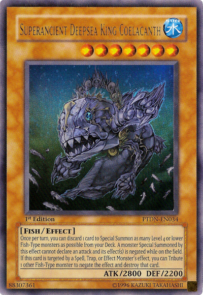 Superancient Deepsea King Coelacanth [PTDN-EN034] Ultra Rare | Clutch Gaming