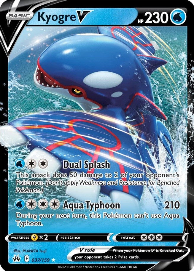 Kyogre V (037/159) [Sword & Shield: Crown Zenith] | Clutch Gaming