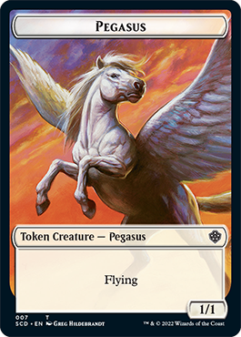 Pegasus // Faerie Double-Sided Token [Starter Commander Decks] | Clutch Gaming