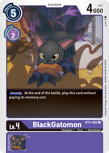 BlackGatomon [BT3-082] [Release Special Booster Ver.1.5] | Clutch Gaming