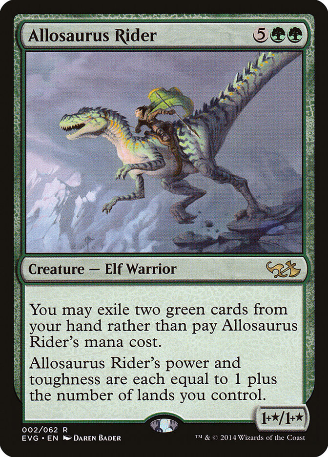 Allosaurus Rider (Elves vs. Goblins) [Duel Decks Anthology] | Clutch Gaming