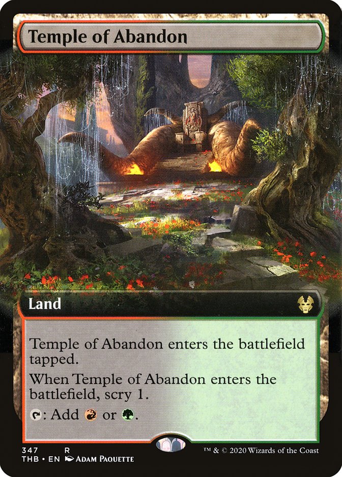 Temple of Abandon (Extended Art) [Theros Beyond Death] | Clutch Gaming