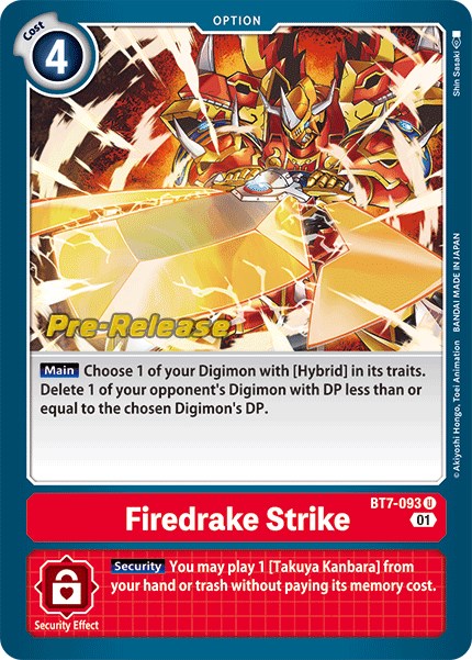 Firedrake Strike [BT7-093] [Next Adventure Pre-Release Cards] | Clutch Gaming