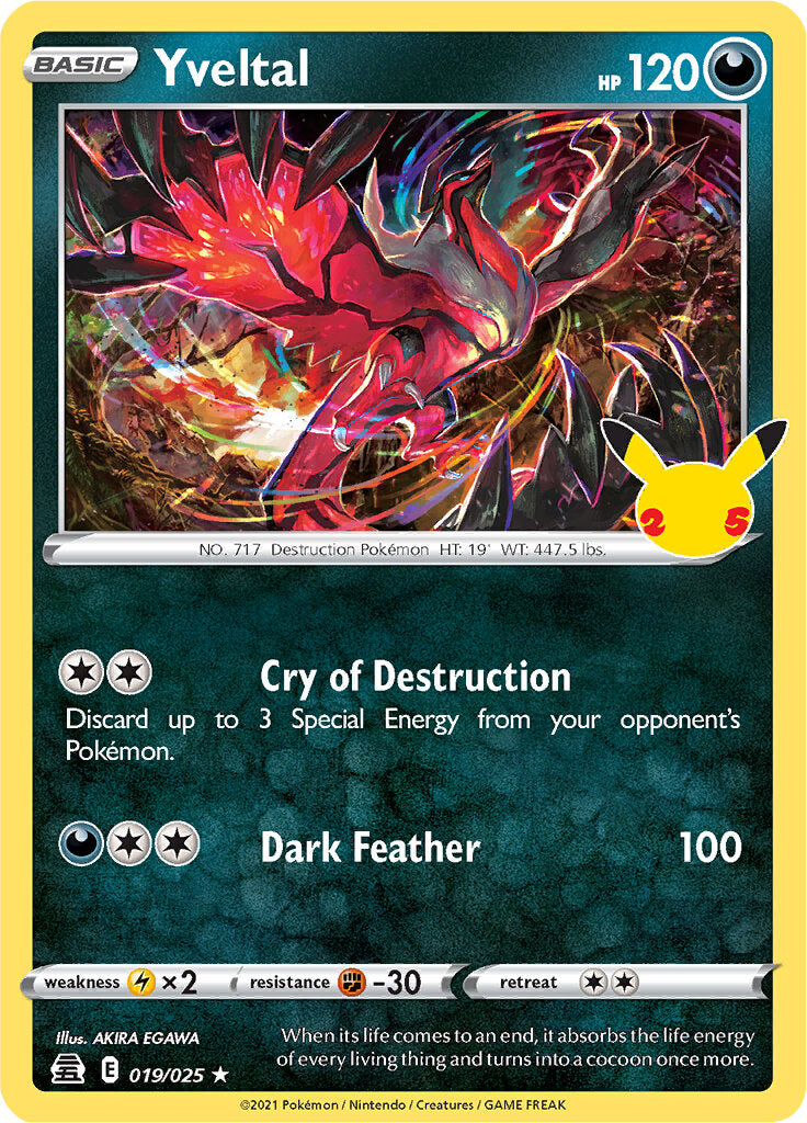 Yveltal (019/025) [Celebrations: 25th Anniversary] | Clutch Gaming