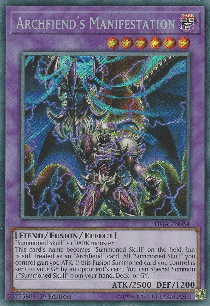 Archfiend's Manifestation [FIGA-EN034] Secret Rare | Clutch Gaming