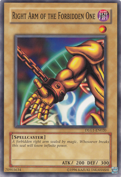 Right Arm of the Forbidden One [DLG1-EN020] Common | Clutch Gaming