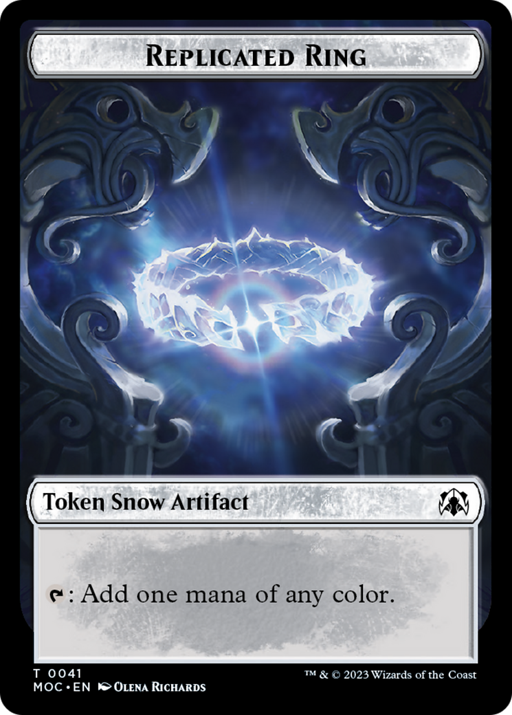 Food // Replicated Ring Double-Sided Token [March of the Machine Commander Tokens] | Clutch Gaming