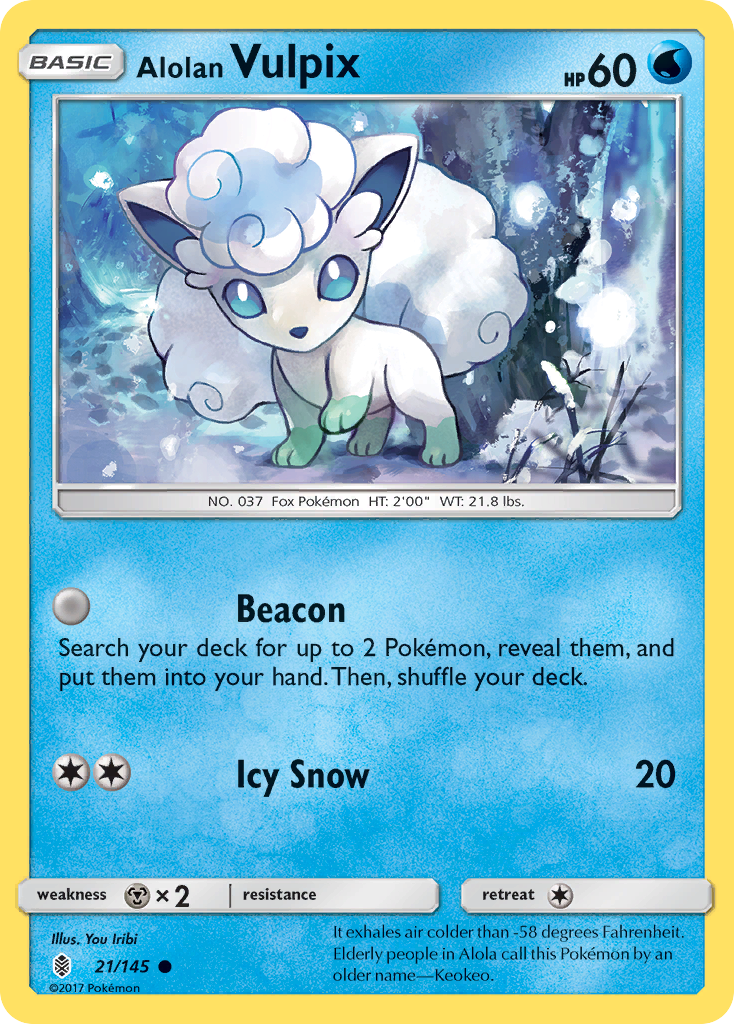 Alolan Vulpix (21/145) [Sun & Moon: Guardians Rising] | Clutch Gaming