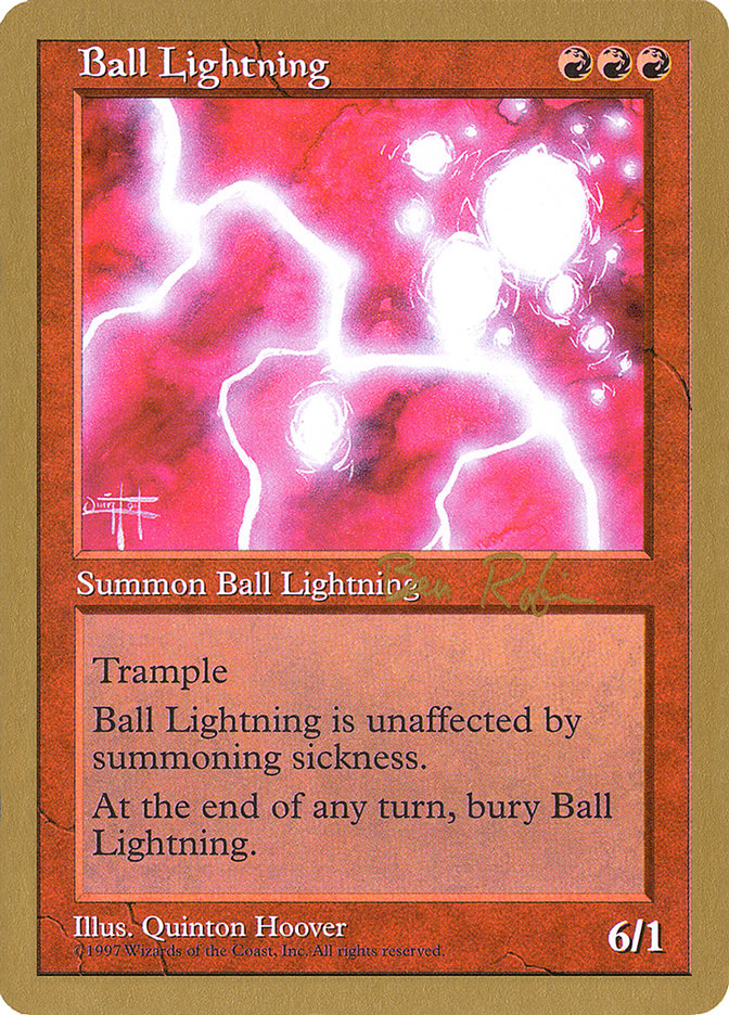 Ball Lightning (Ben Rubin) [World Championship Decks 1998] | Clutch Gaming