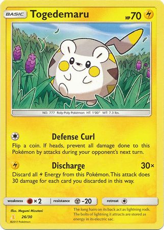 Togedemaru (26/30) [Sun & Moon: Trainer Kit - Alolan Raichu] | Clutch Gaming