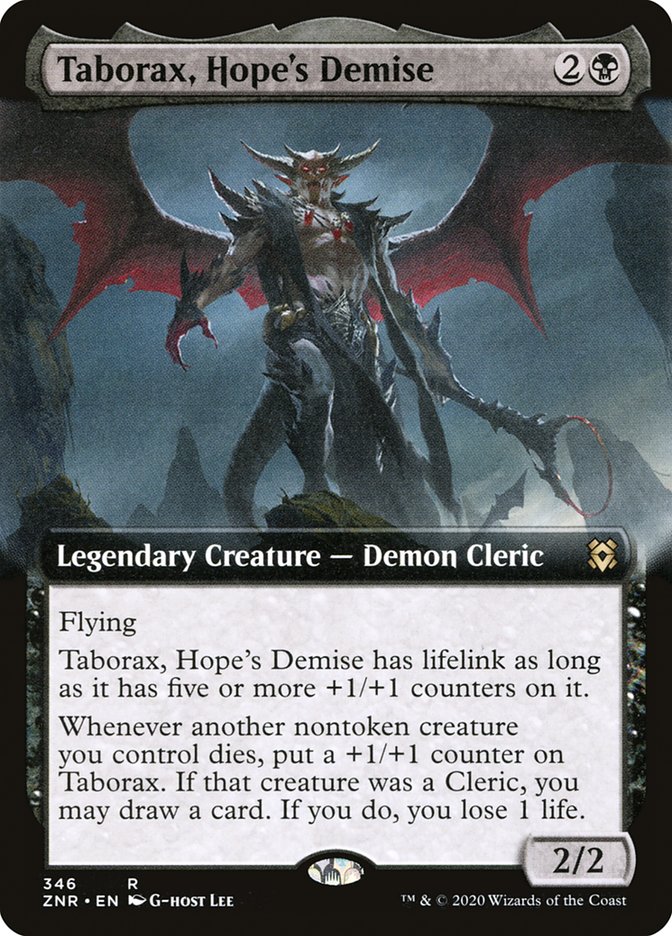 Taborax, Hope's Demise (Extended Art) [Zendikar Rising] | Clutch Gaming