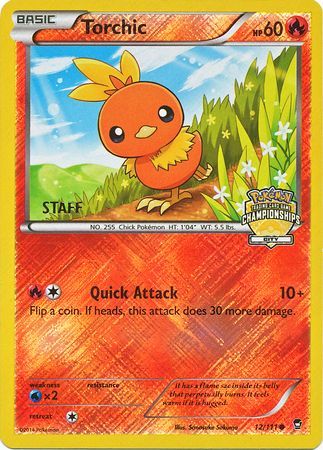 Torchic (12/111) (City Championship Promo Staff) [XY: Furious Fists] | Clutch Gaming