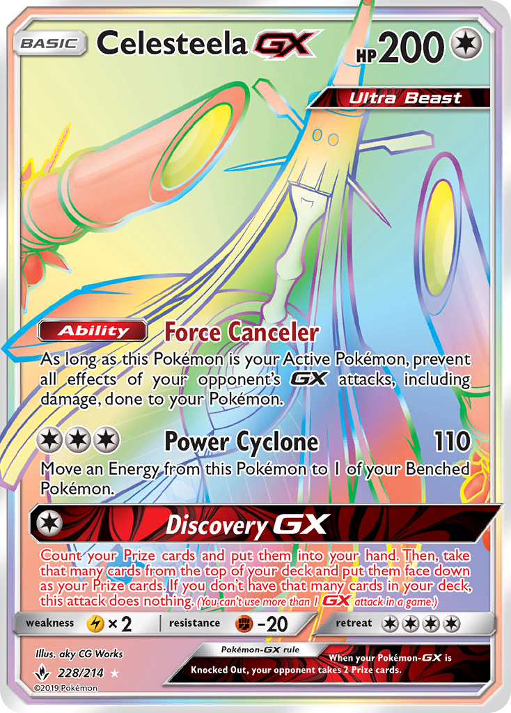 Celesteela GX (228/214) [Sun & Moon: Unbroken Bonds] | Clutch Gaming