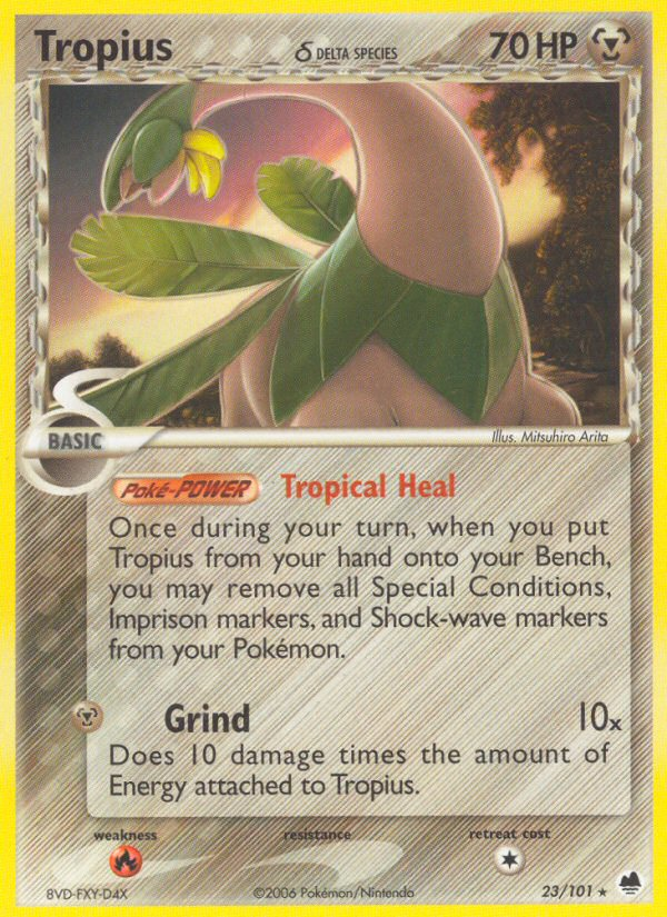 Tropius (23/101) (Delta Species) [EX: Dragon Frontiers] | Clutch Gaming