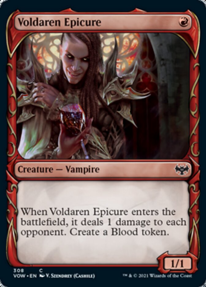 Voldaren Epicure (Showcase Fang Frame) [Innistrad: Crimson Vow] | Clutch Gaming