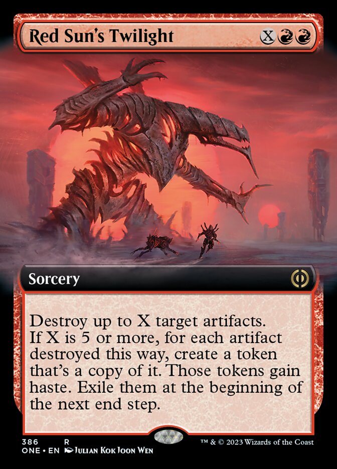 Red Sun's Twilight (Extended Art) [Phyrexia: All Will Be One] | Clutch Gaming