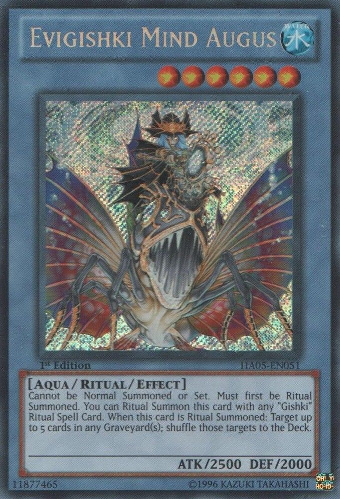 Evigishki Mind Augus [HA05-EN051] Secret Rare | Clutch Gaming