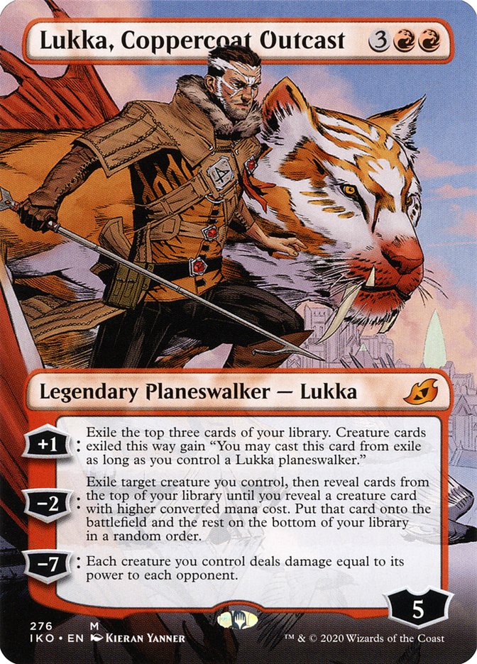 Lukka, Coppercoat Outcast (Borderless) [Ikoria: Lair of Behemoths] | Clutch Gaming