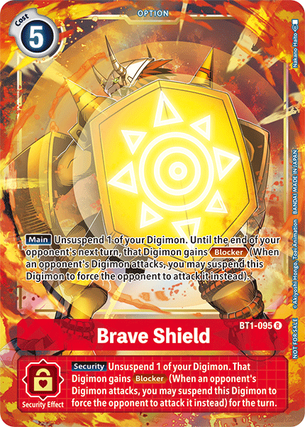 Brave Shield [BT1-095] (Dash Pack) [Release Special Booster Ver.1.5 Promos] | Clutch Gaming