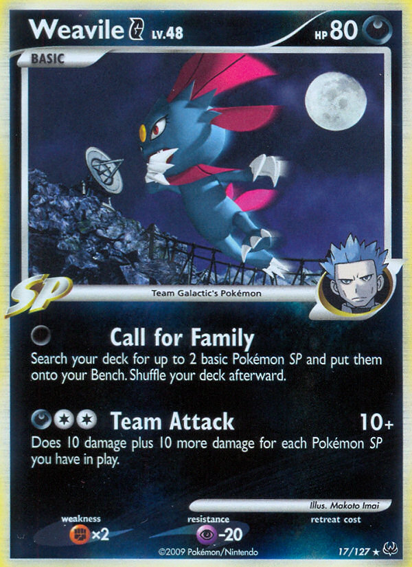 Weavile G (17/127) [Platinum: Base Set] | Clutch Gaming