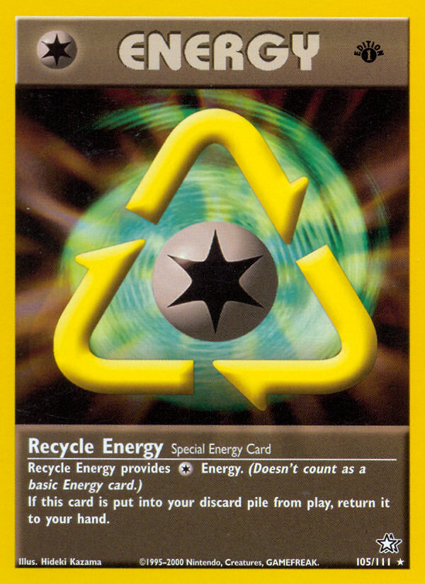 Recycle Energy (105/111) [Neo Genesis 1st Edition] | Clutch Gaming