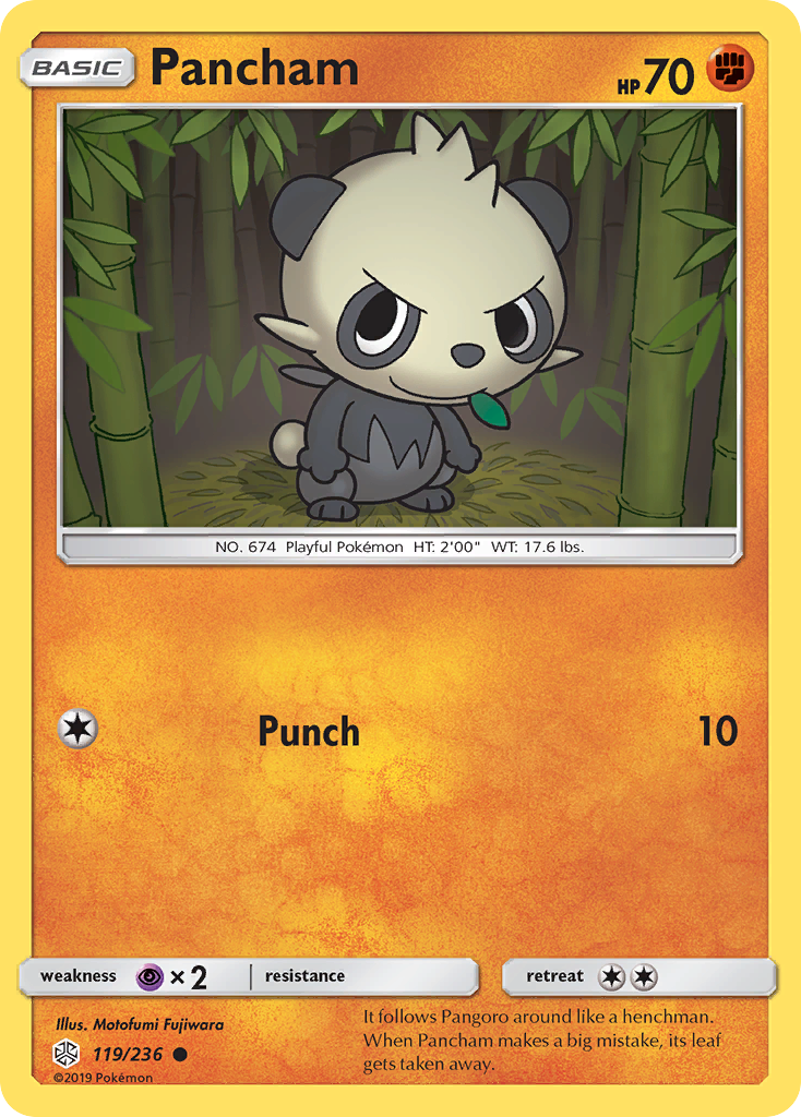 Pancham (119/236) [Sun & Moon: Cosmic Eclipse] | Clutch Gaming