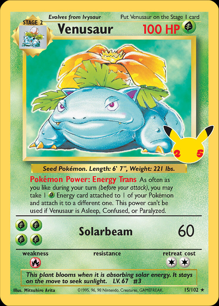 Venusaur (15/102) [Celebrations: 25th Anniversary - Classic Collection] | Clutch Gaming