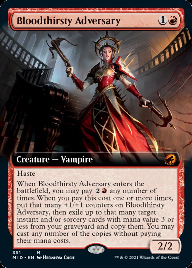 Bloodthirsty Adversary (Extended Art) [Innistrad: Midnight Hunt] | Clutch Gaming