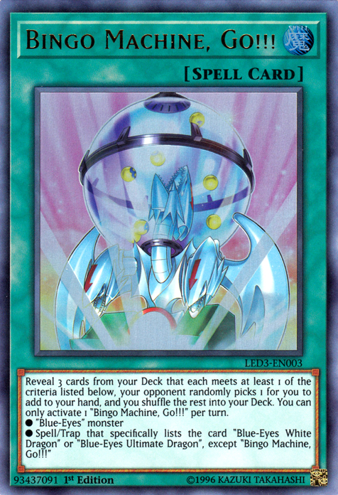 Bingo Machine, Go!!! [LED3-EN003] Ultra Rare | Clutch Gaming