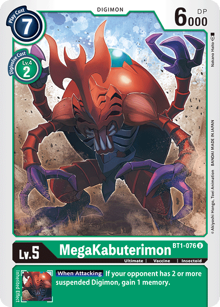 MegaKabuterimon [BT1-076] [Release Special Booster Ver.1.0] | Clutch Gaming