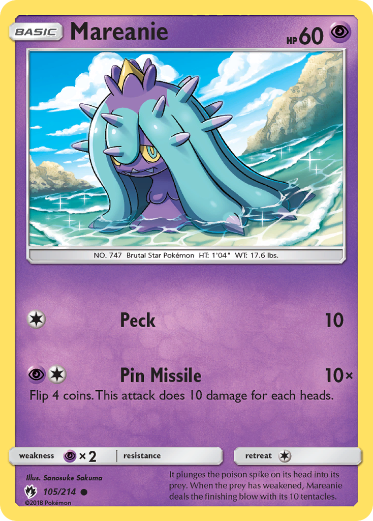 Mareanie (105/214) [Sun & Moon: Lost Thunder] | Clutch Gaming